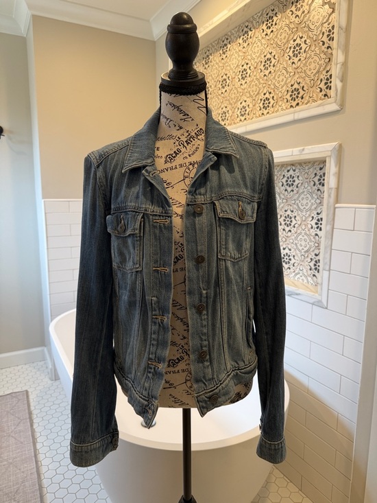 PAIGE Jackets & Blazers - PAIGE Women's Blue Washed Denim Jacket